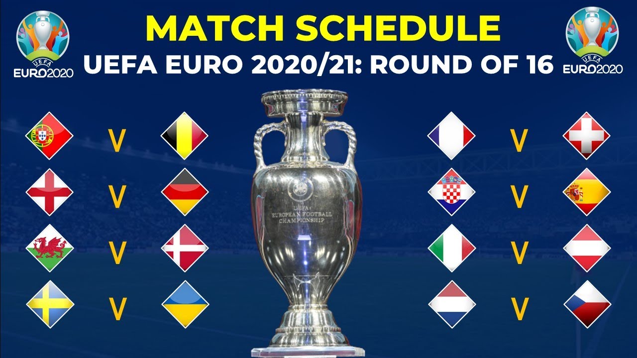 UEFA Euro 2020/2021 Round of 16 Full Schedule | Fixtures - EUCUP.COM